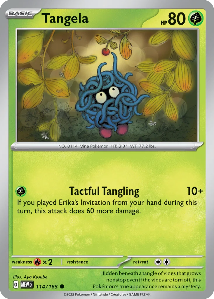 Tangela 114/165 SV: Scarlet & Violet 151 (Normal)