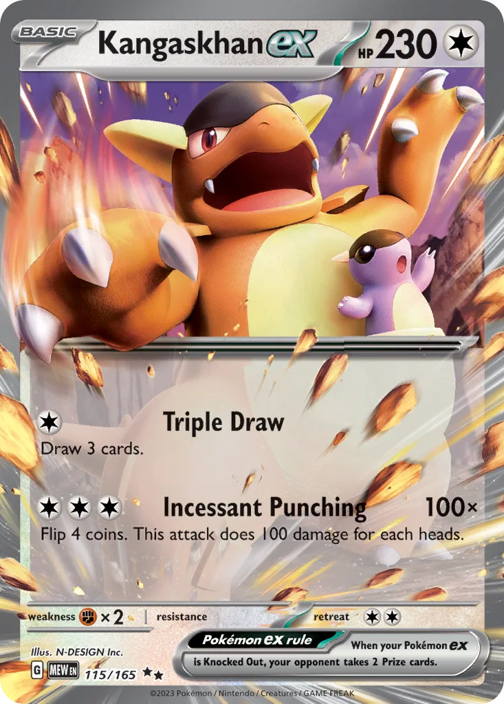 Kangaskhan ex 115/165 151 (Holo)