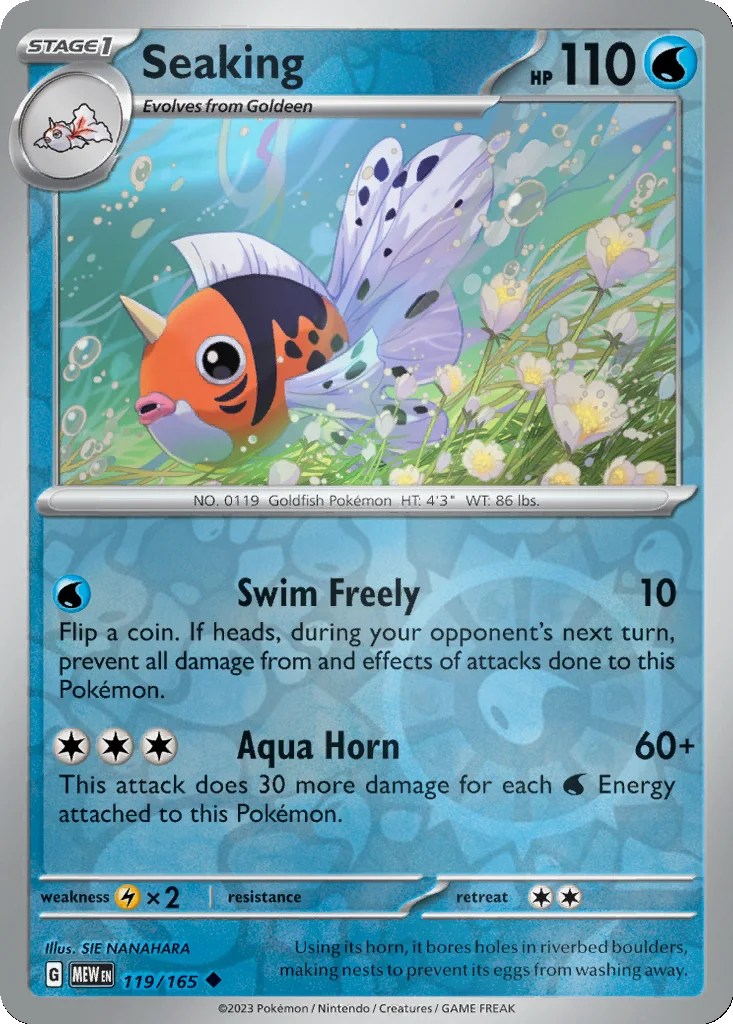 Seaking 119/165 151 (Reverse holo)