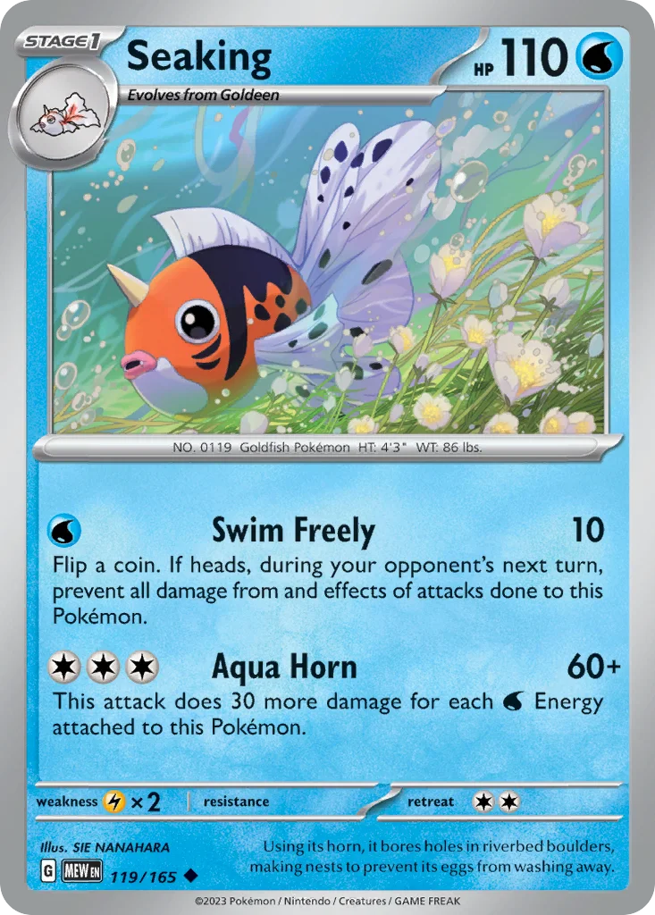 Seaking 119/165 SV: Scarlet & Violet 151 (Normal)