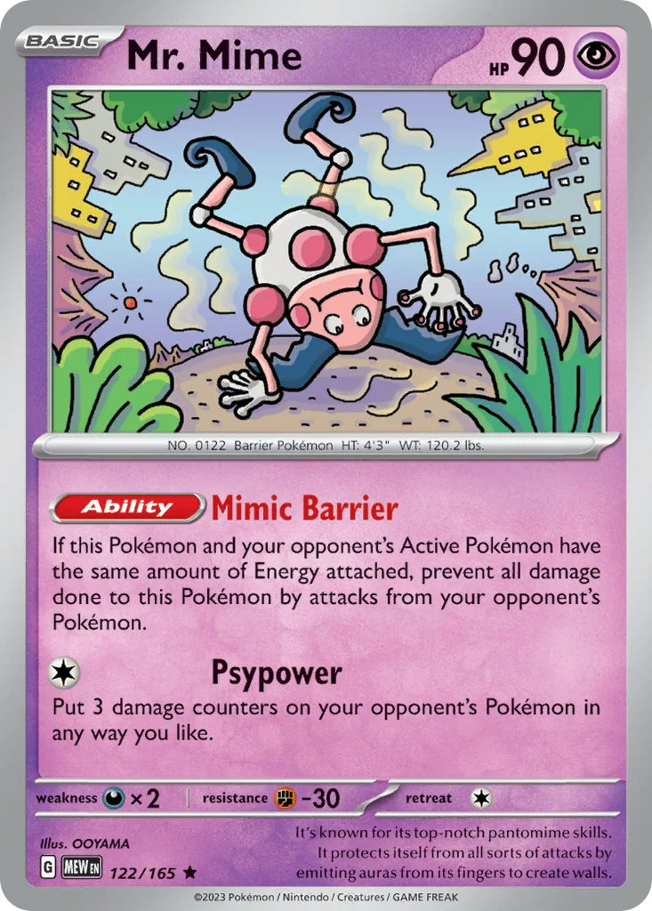Mr. Mime 122/165 151 (Holo)