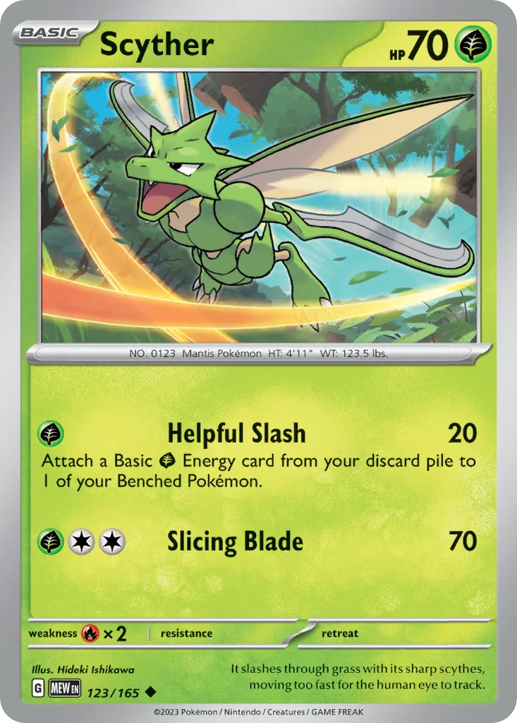 Scyther 123/165 SV: Scarlet & Violet 151 (Normal)