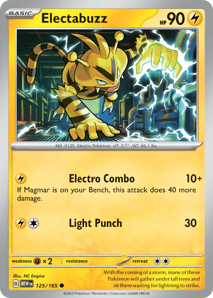 Electabuzz 125/165 SV: Scarlet & Violet 151 (Normal)