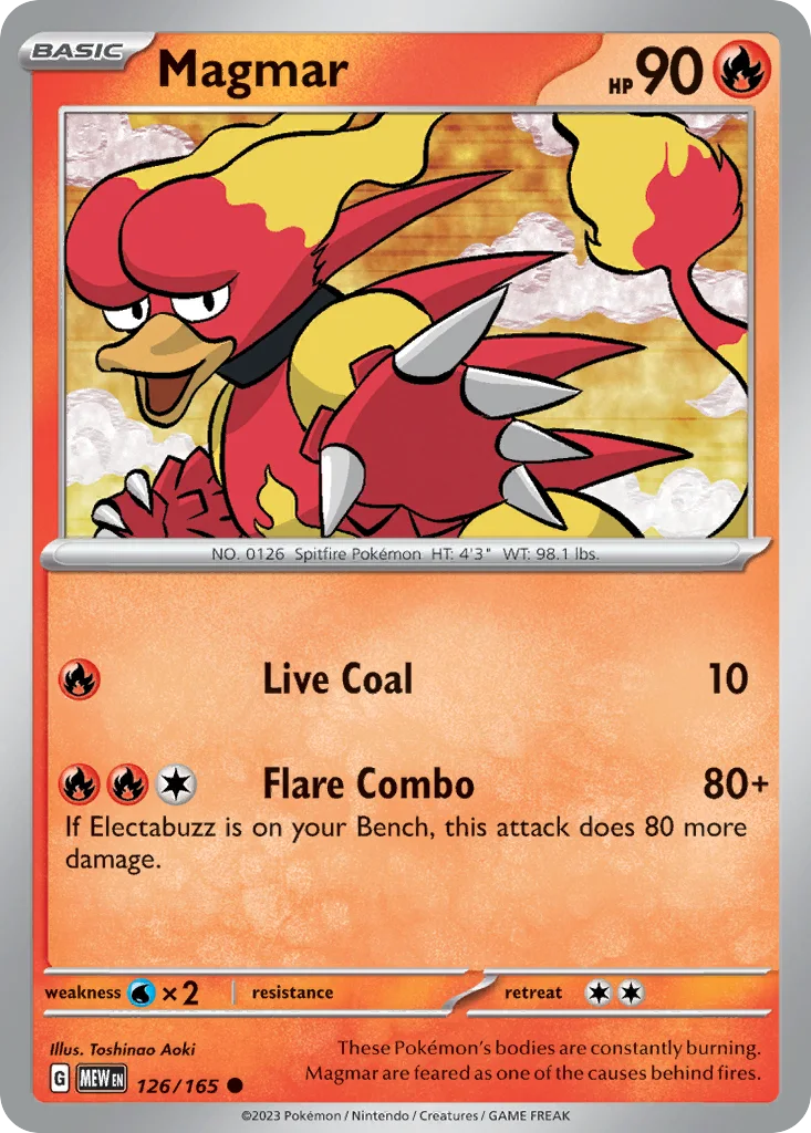 Magmar 126/165 SV: Scarlet & Violet 151 (Normal)