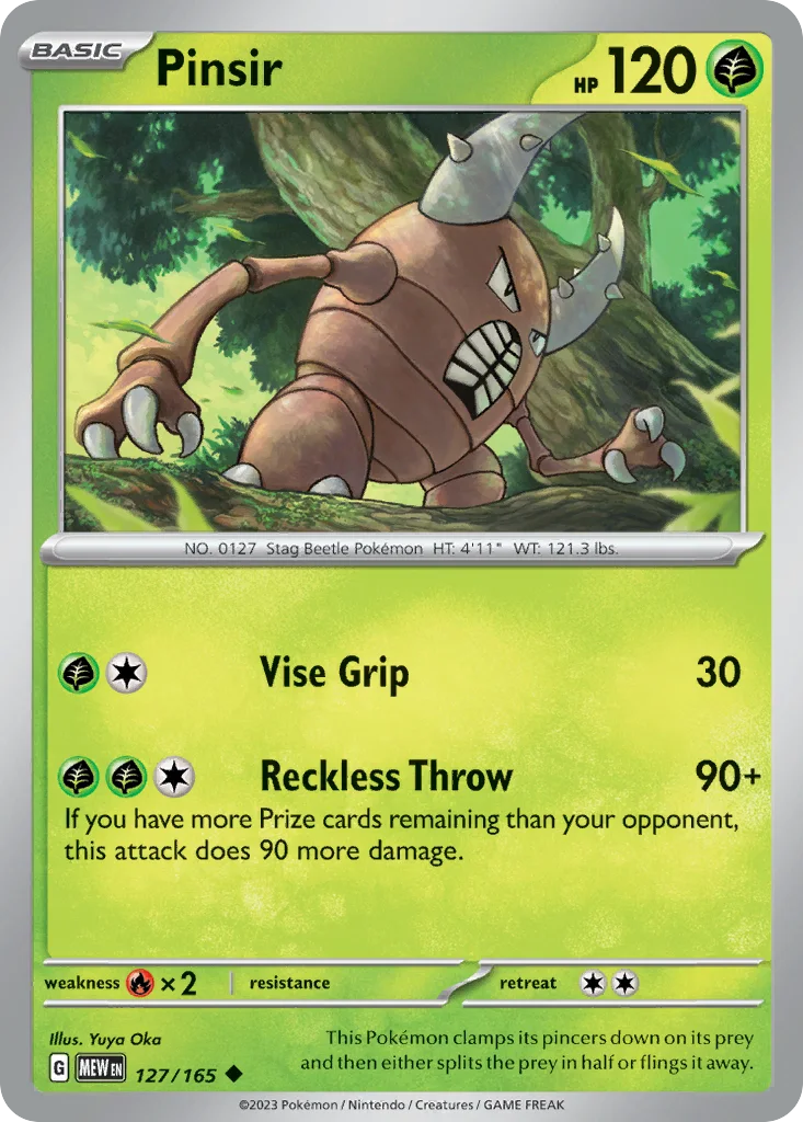 Pinsir 127/165 SV: Scarlet & Violet 151 (Normal)