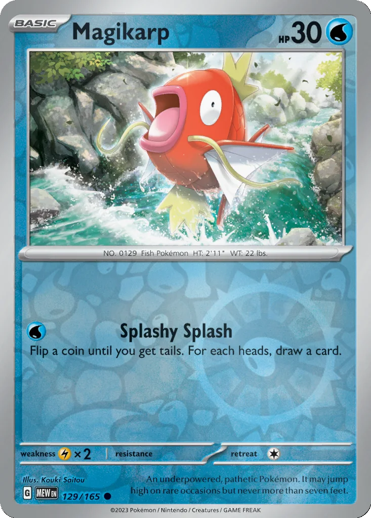 Magikarp 129/165 151 (Reverse holo)