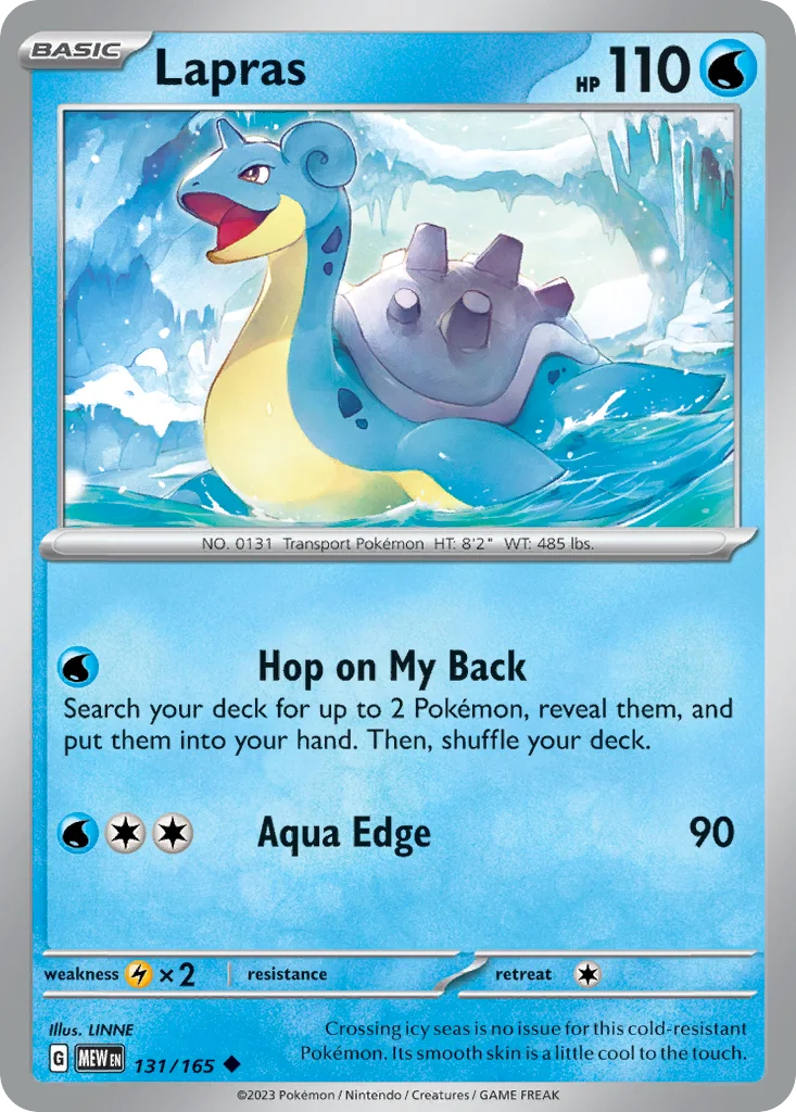 Lapras 131/165 SV: Scarlet & Violet 151 (Normal)