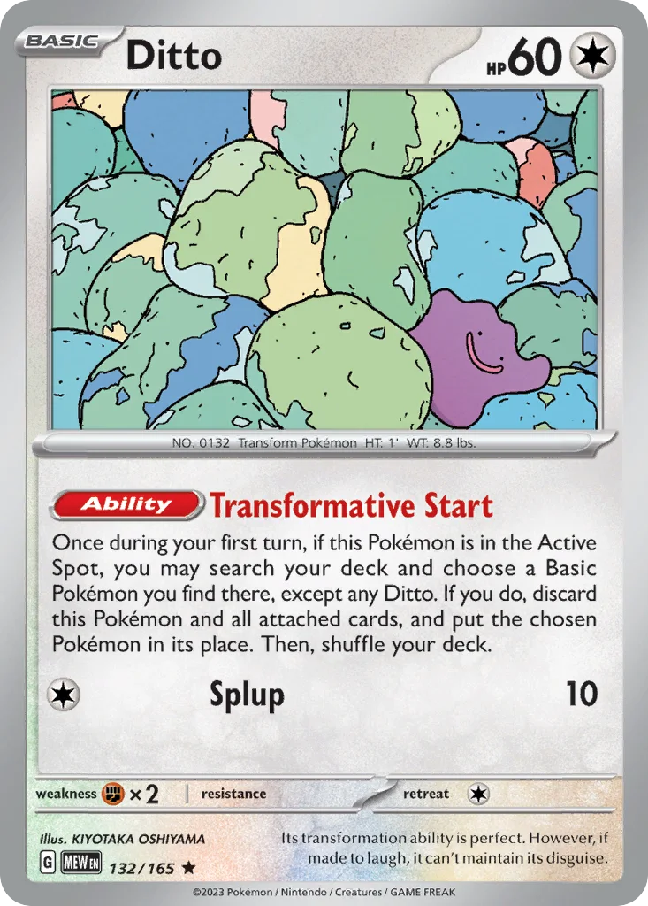 Ditto 132/165 SV: Scarlet & Violet 151 (Holo)