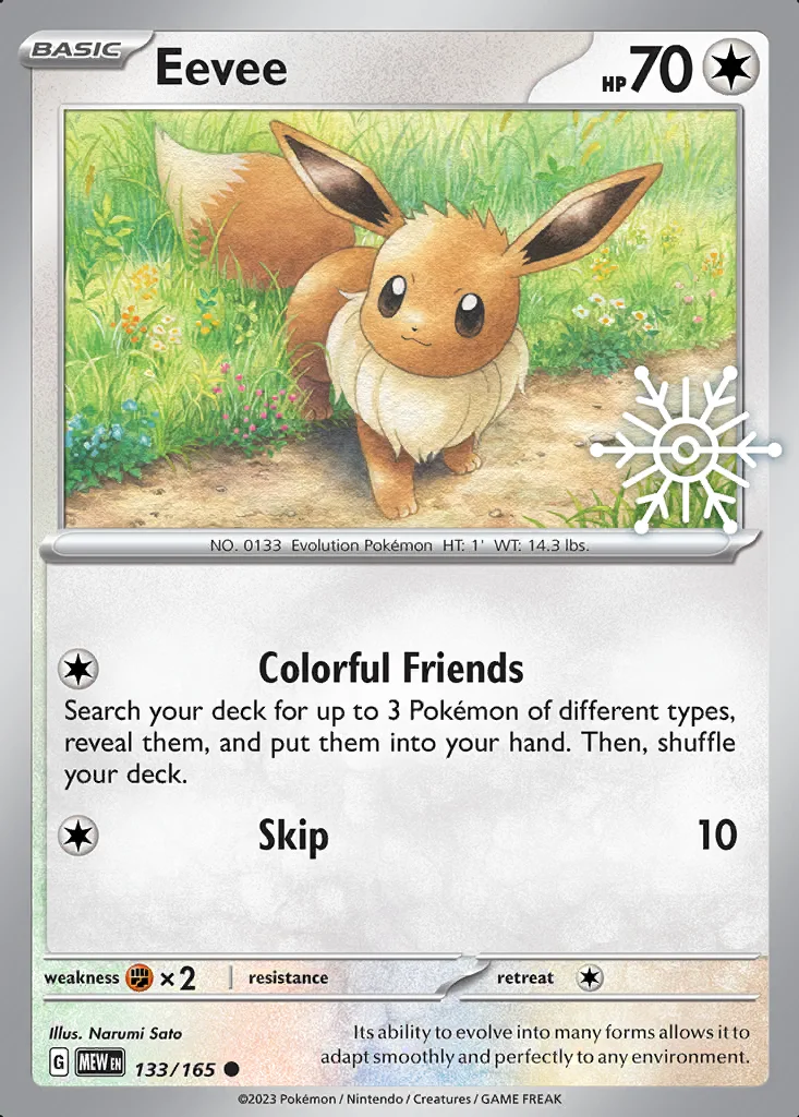 Eevee 133/165 151 (Holiday Calendar 2025)
