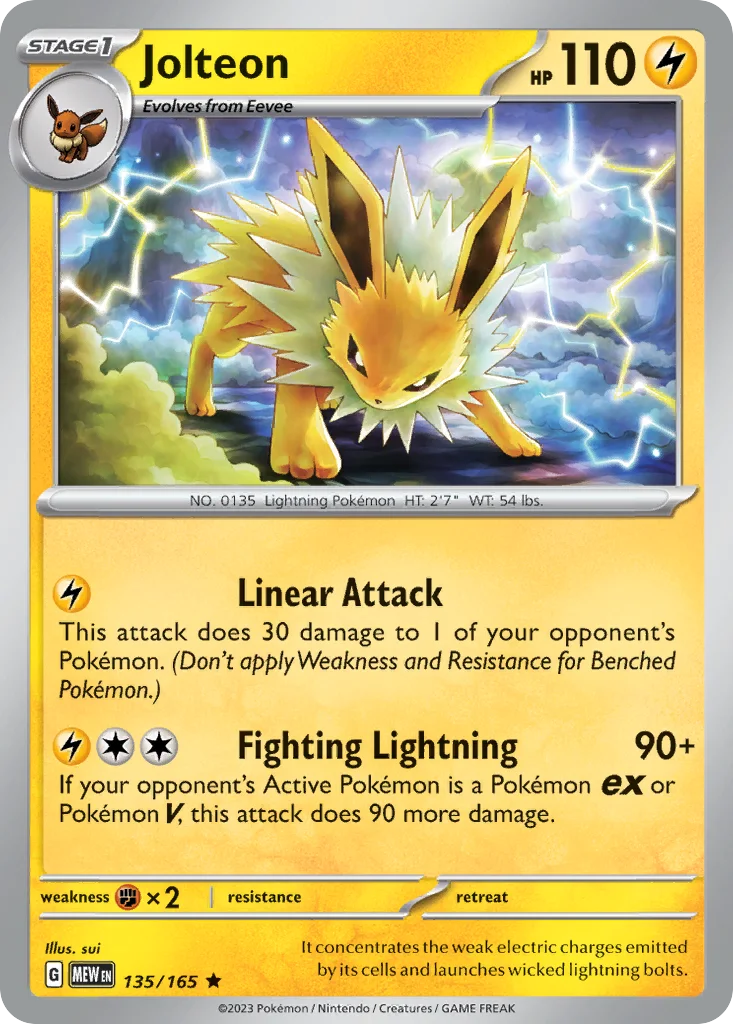 Jolteon 135/165 151 (Holo)