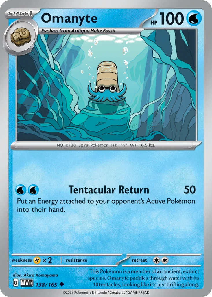 Omanyte 138/165 151 (Normal)