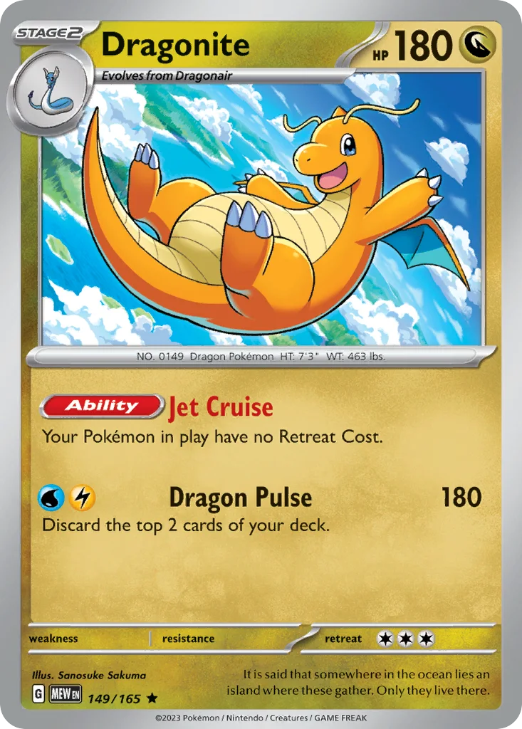 Dragonite 149/165 SV: Scarlet & Violet 151 (Holo)
