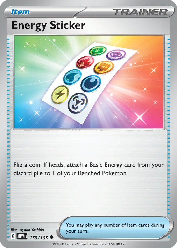 Energy Sticker 159/165 SV: Scarlet & Violet 151 (Normal)