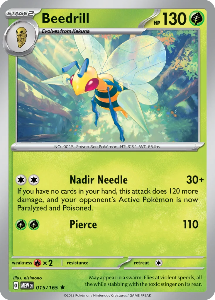 Beedrill 015/165 SV: Scarlet & Violet 151 (Holo)