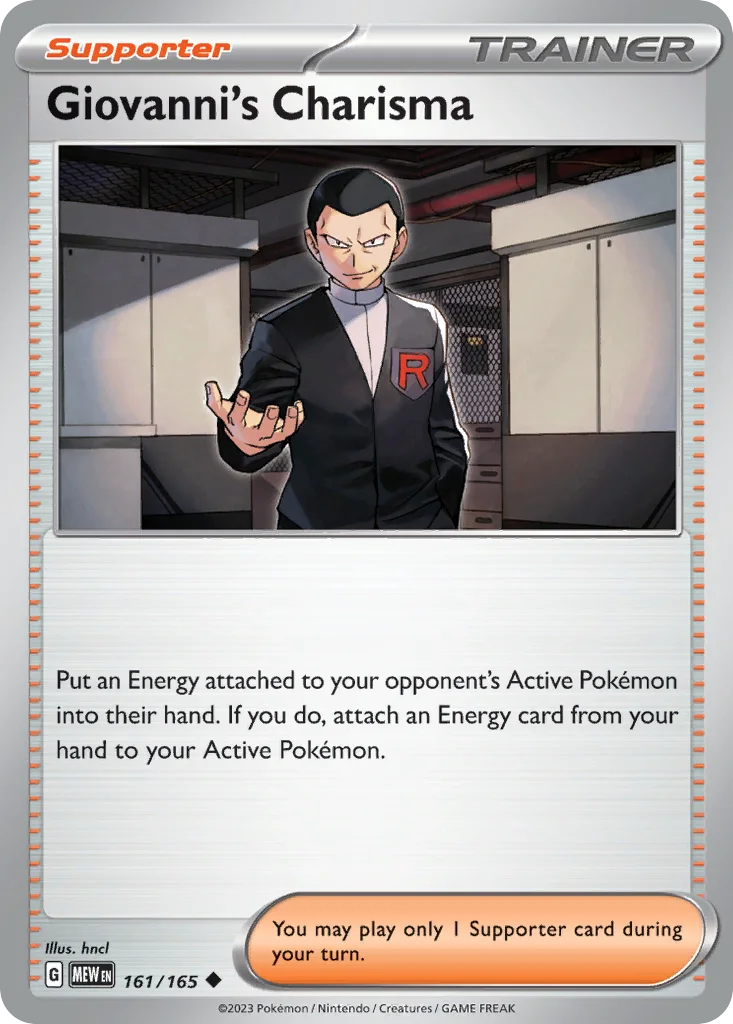 Giovanni's Charisma 161/165 SV: Scarlet & Violet 151 (Normal)