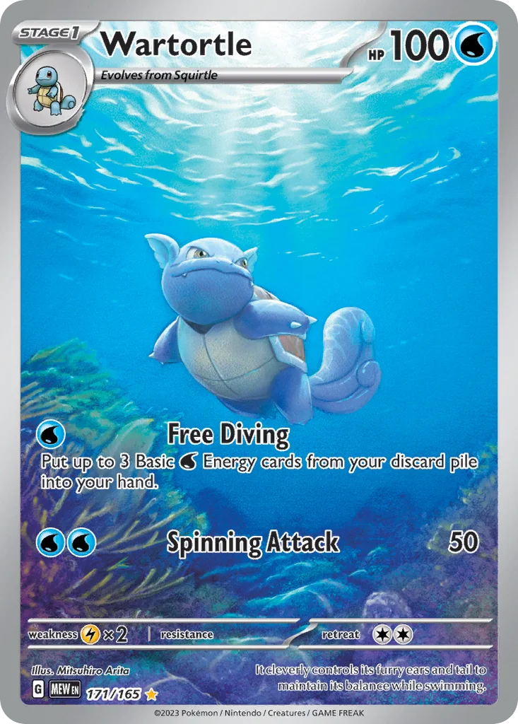Wartortle 171/165 151 (Holo)