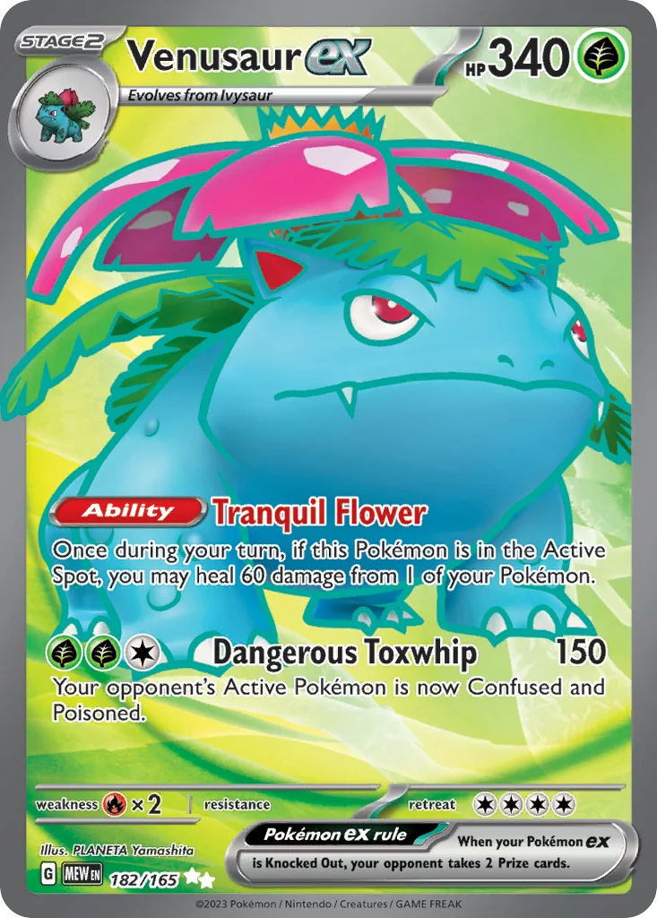 Venusaur ex 182/165 151 (Holo)