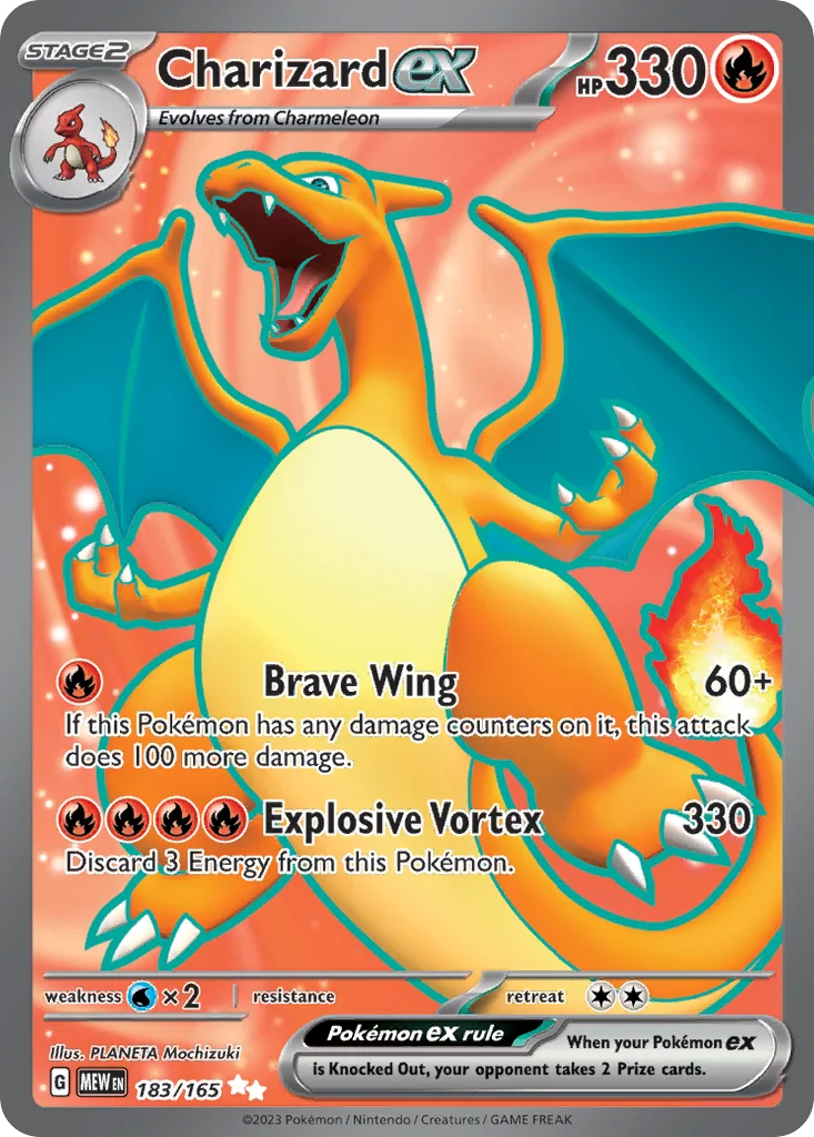 Charizard ex 183/165 151 (Holo)