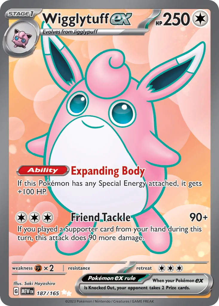 Wigglytuff ex 187/165 151 (Holo)