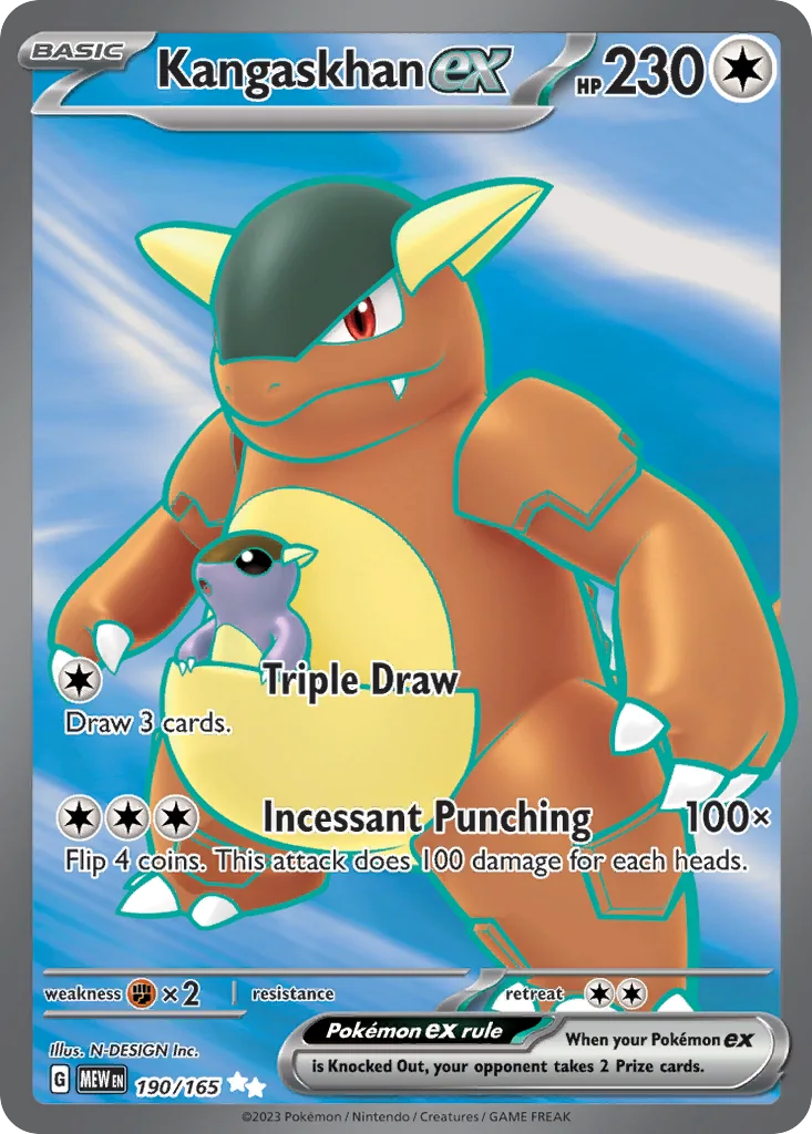Kangaskhan ex 190/165 151 (Holo)