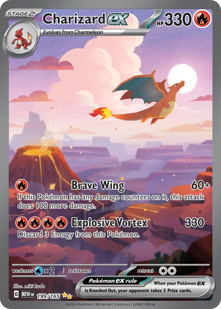 Charizard ex 199/165 151 (Holo)