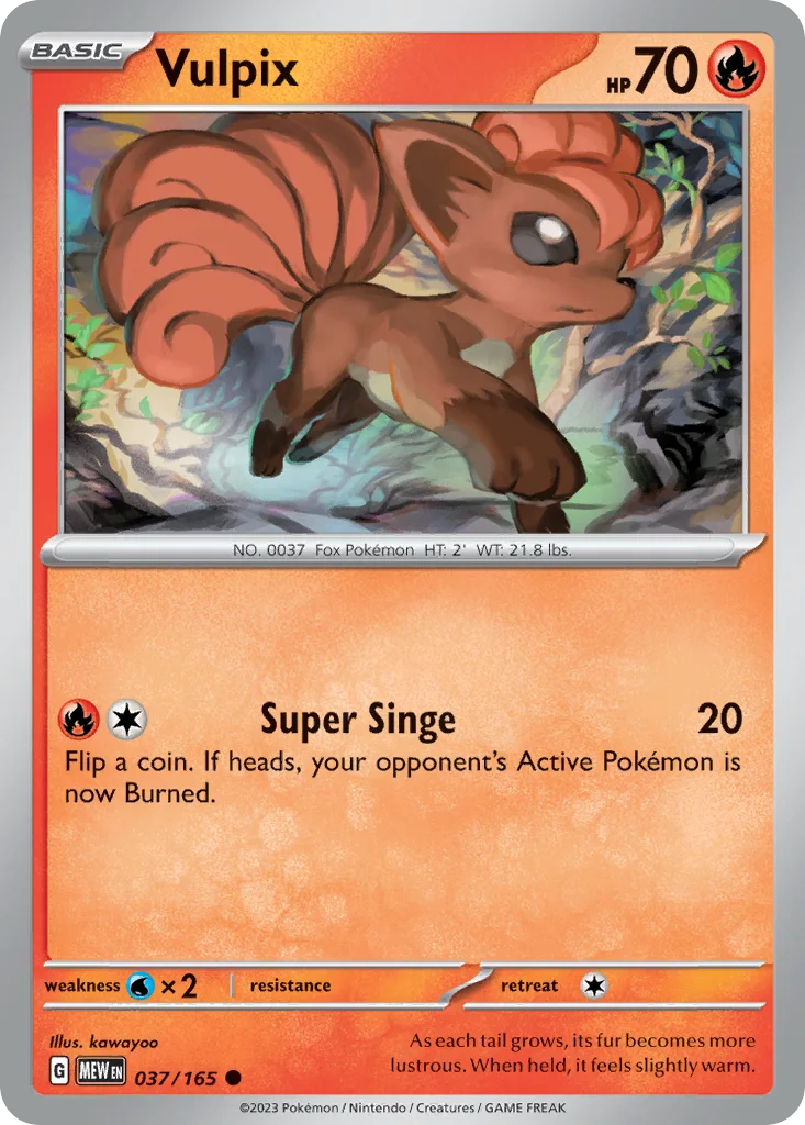 Vulpix 037/165 151 (Normal)