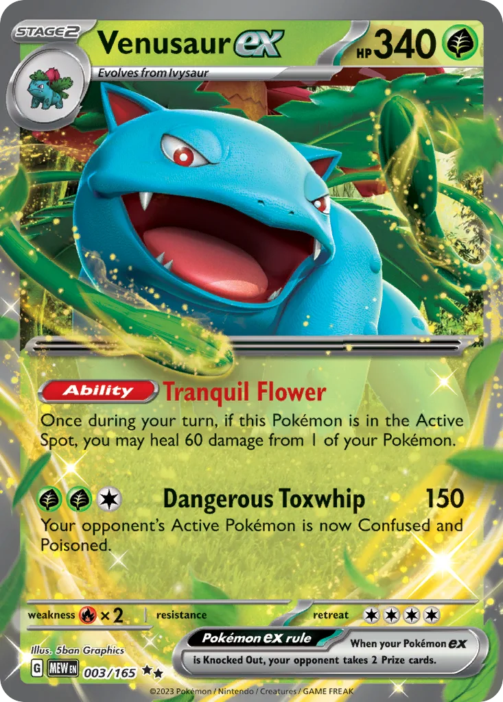 Venusaur ex 003/165 151 (Holo)
