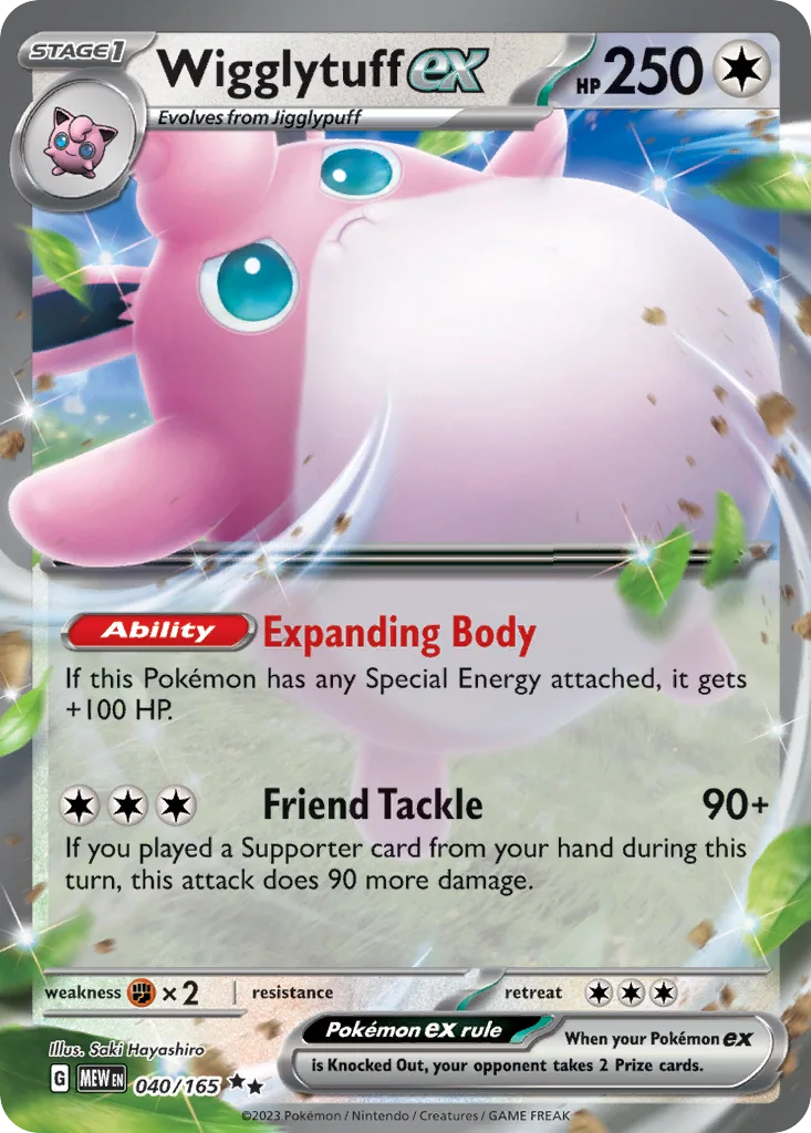 Wigglytuff ex 040/165 151 (Holo)