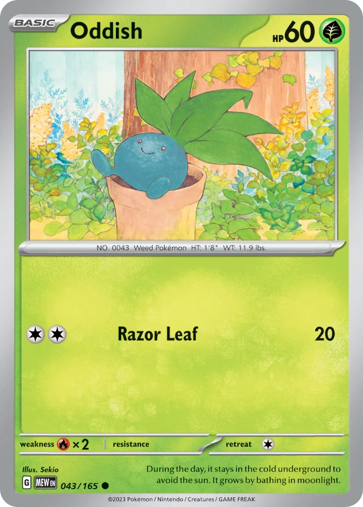 Oddish 043/165 SV: Scarlet & Violet 151 (Normal)
