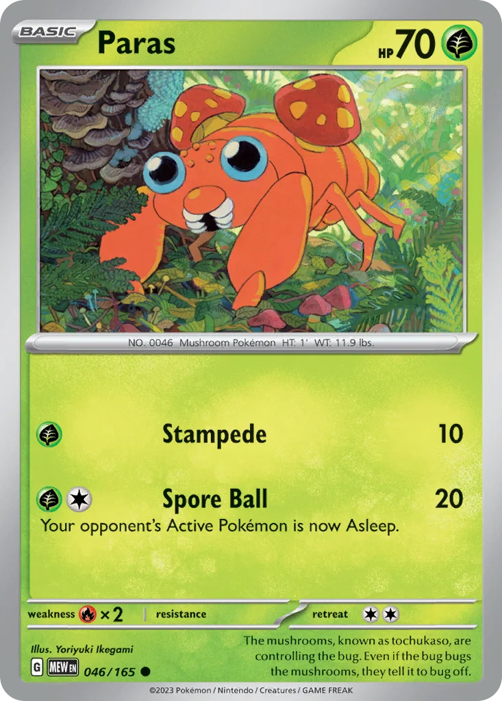 Paras 046/165 SV: Scarlet & Violet 151 (Normal)