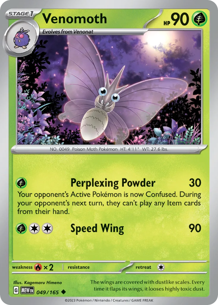 Venomoth 049/165 SV: Scarlet & Violet 151 (Normal)