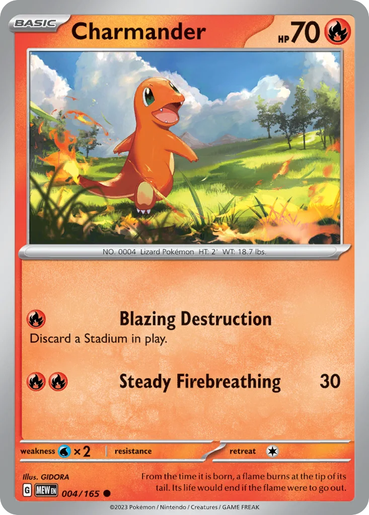 Charmander 004/165 SV: Scarlet & Violet 151 (Normal)