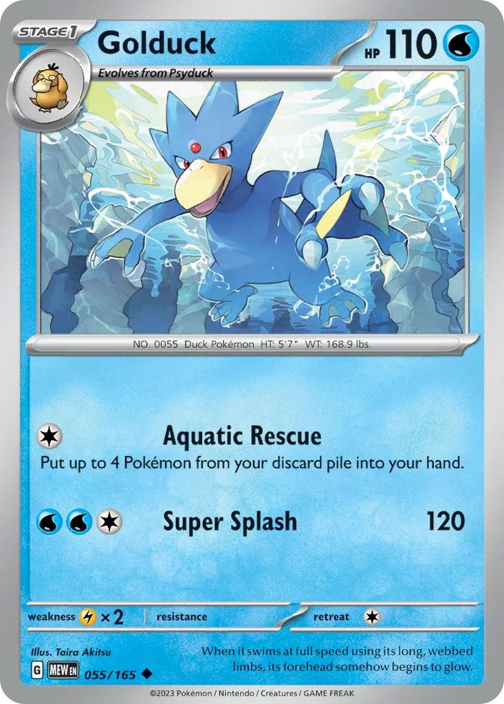Golduck 055/165 SV: Scarlet & Violet 151 (Normal)