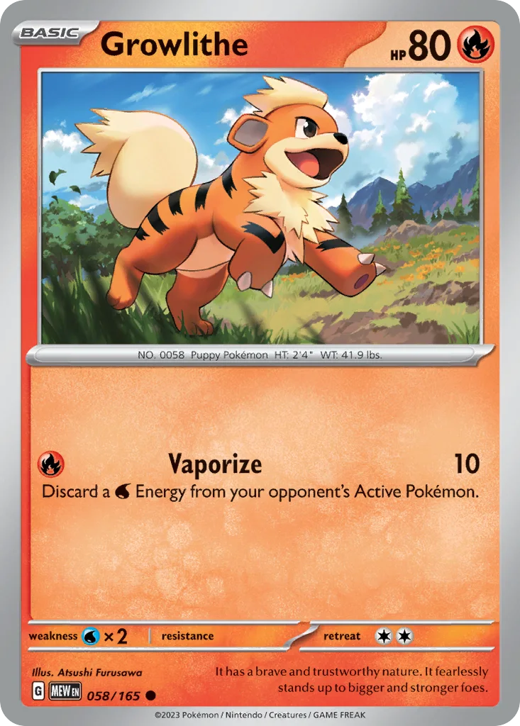 Growlithe 058/165 SV: Scarlet & Violet 151 (Normal)