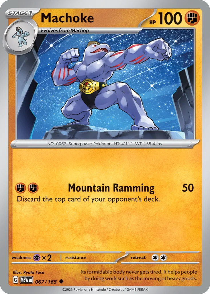 Machoke 067/165 SV: Scarlet & Violet 151 (Normal)