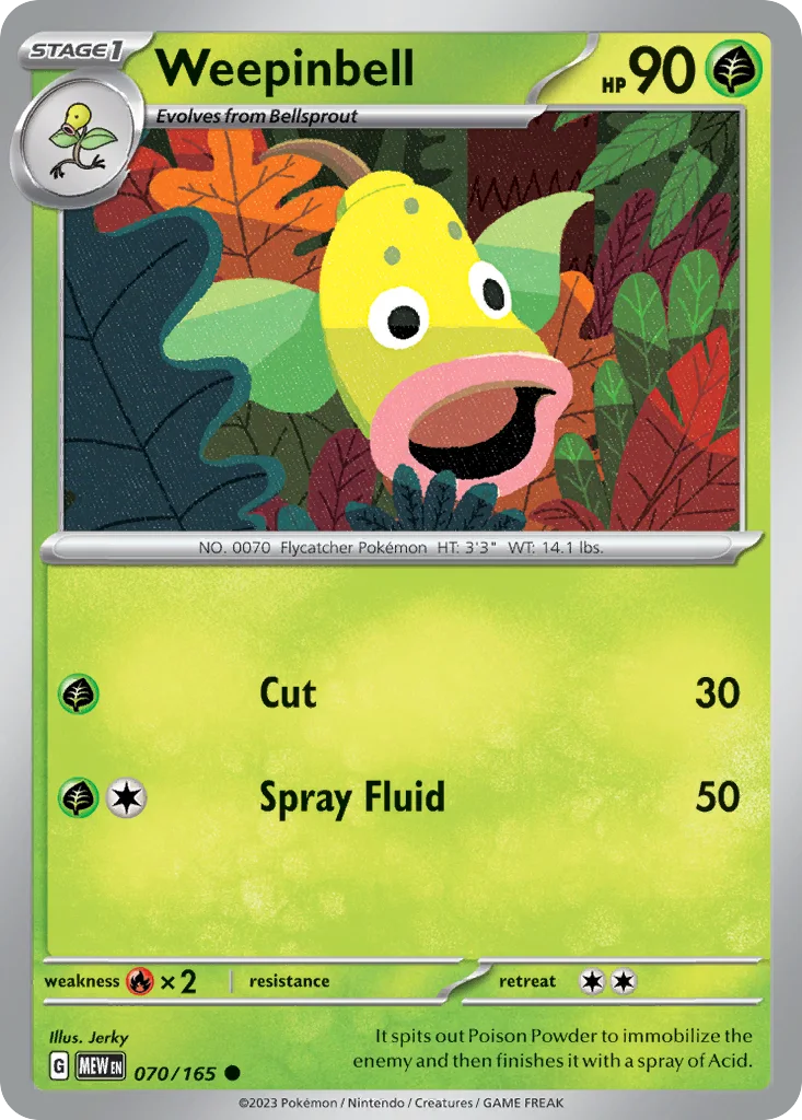 Weepinbell 070/165 SV: Scarlet & Violet 151 (Normal)