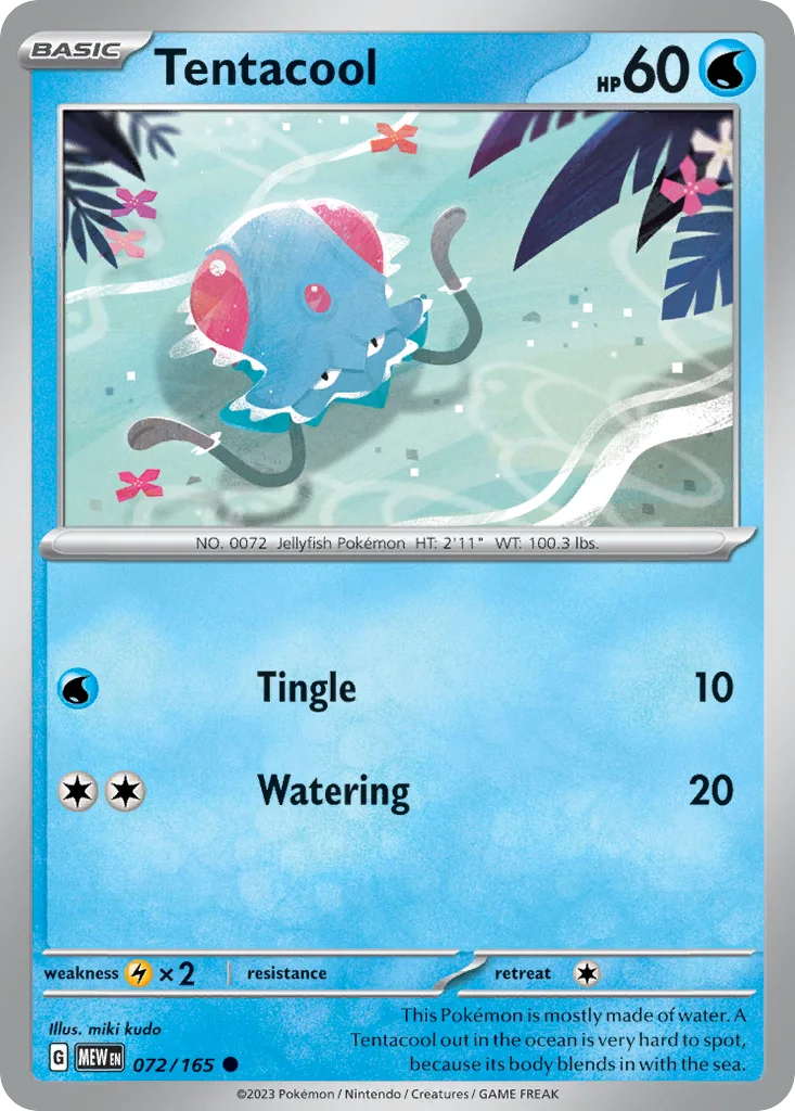 Tentacool 072/165 SV: Scarlet & Violet 151 (Normal)
