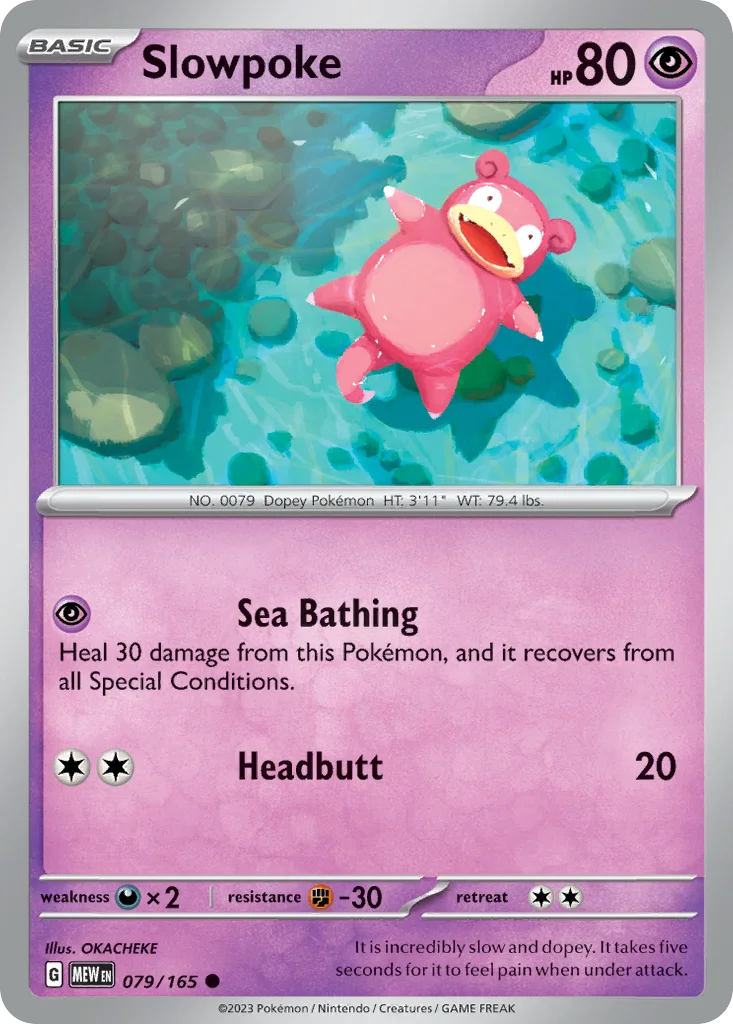 Slowpoke 079/165 SV: Scarlet & Violet 151 (Normal)
