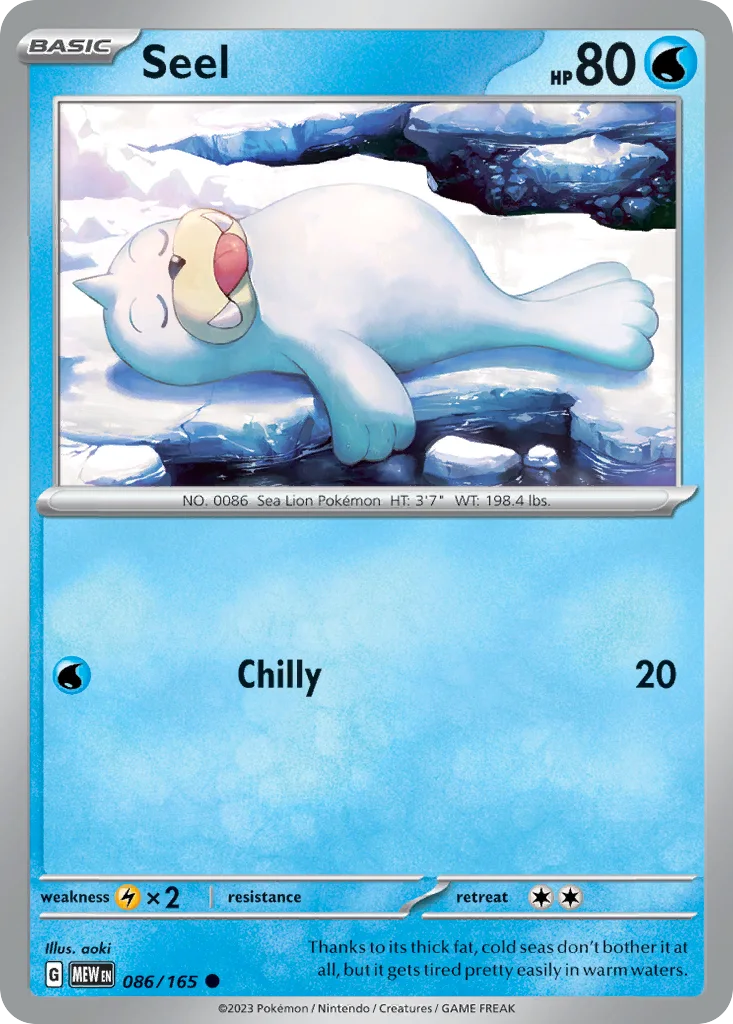 Seel 086/165 SV: Scarlet & Violet 151 (Normal)
