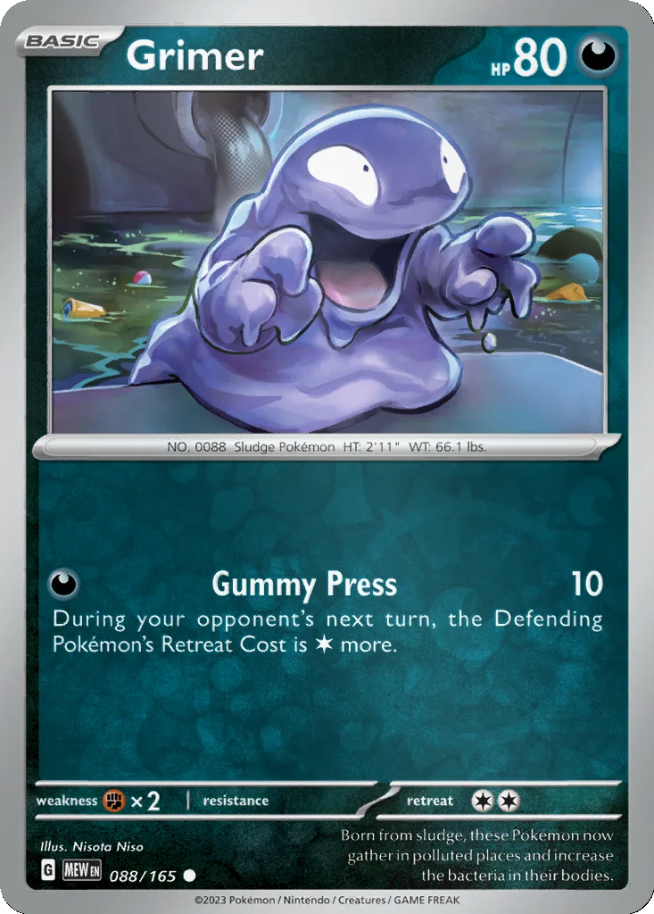 Grimer 088/165 151 (Reverse holo)