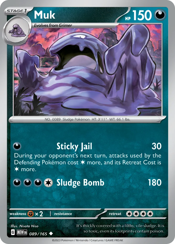 Muk 089/165 SV: Scarlet & Violet 151 (Normal)