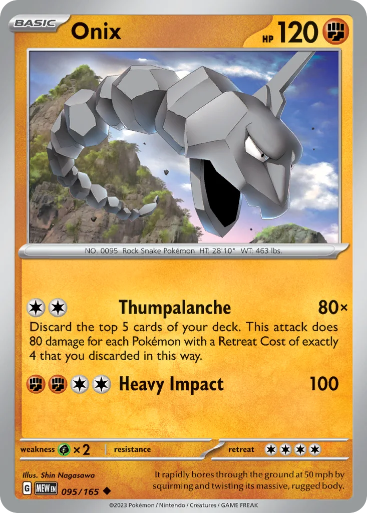 Onix 095/165 SV: Scarlet & Violet 151 (Normal)