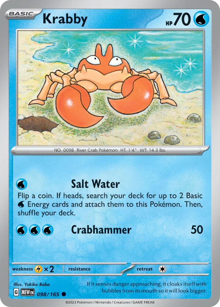 Krabby 098/165 151 (Normal)