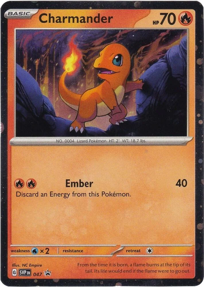 Charmander 047 Scarlet & Violet Black Star Promos (151 Poster Collection)