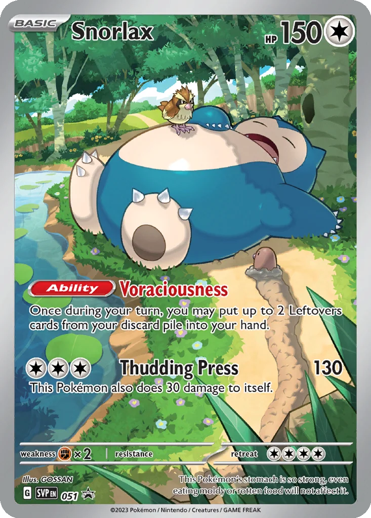Snorlax 051 Scarlet & Violet Black Star Promos (Elite Trainer Box Promo)