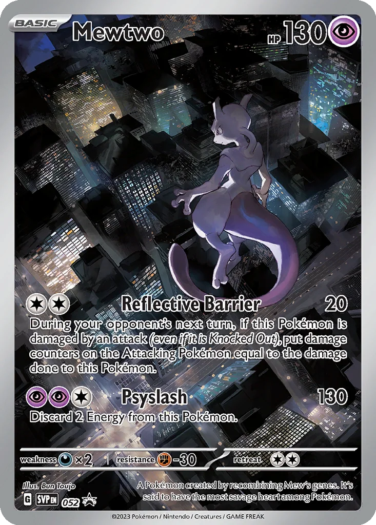Mewtwo 052 Scarlet & Violet Black Star Promos (151 Ultra Premium Collection)