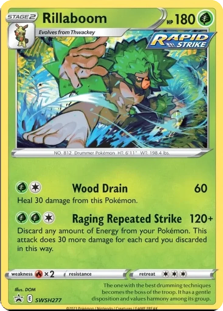 Rillaboom SWSH277 SWSH Black Star Promos (Cosmos Holo)