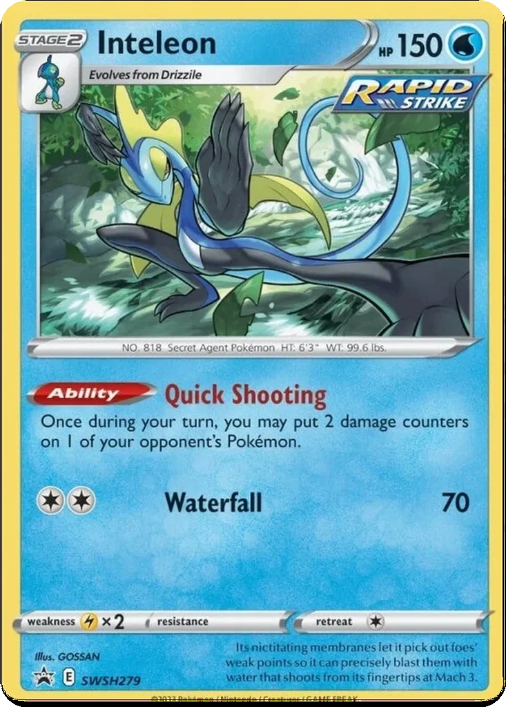 Inteleon SWSH279 SWSH Black Star Promos (Cosmos Holo)