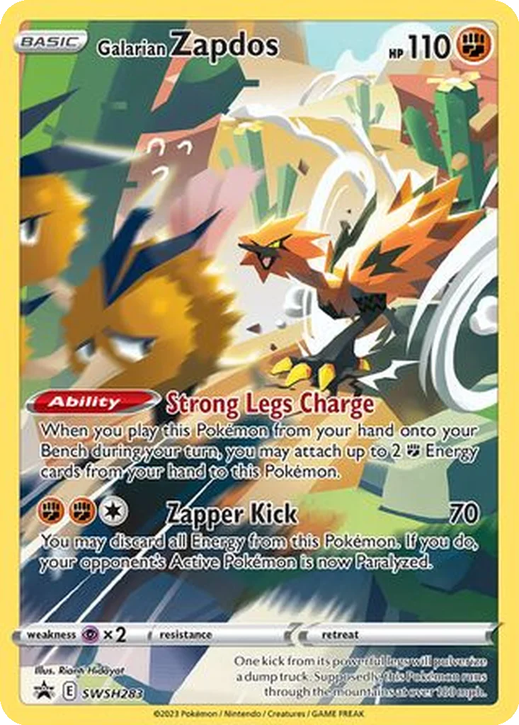 Galarian Zapdos SWSH283 SWSH Black Star Promos (Promo)