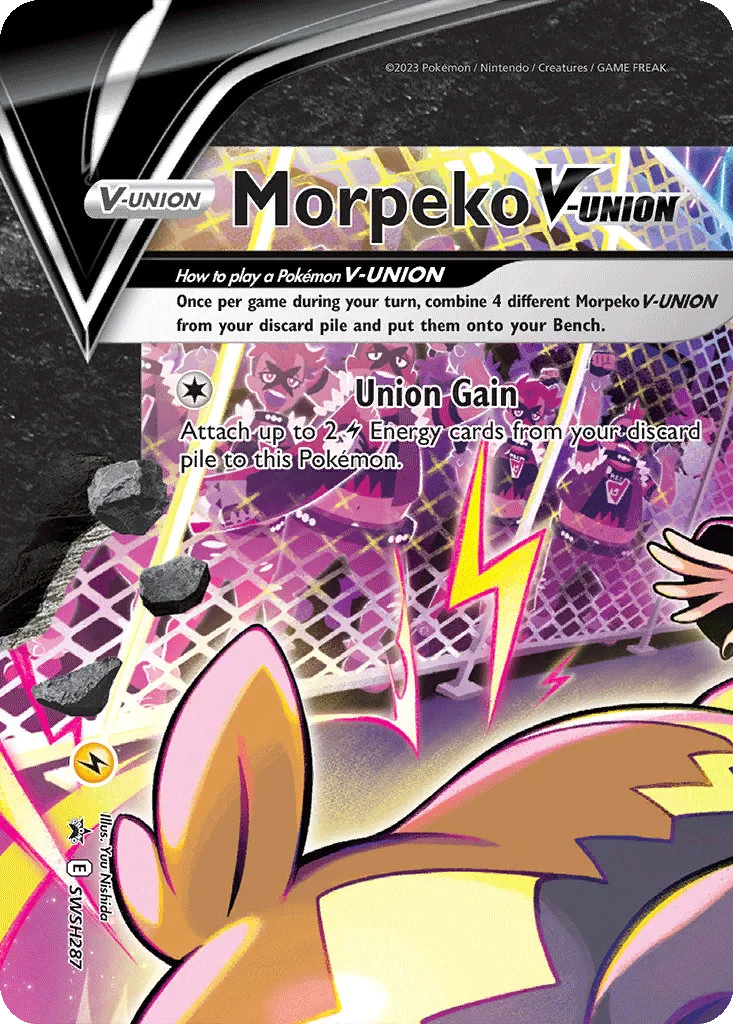 Morpeko V-UNION SWSH287 SWSH Black Star Promos (Promo)
